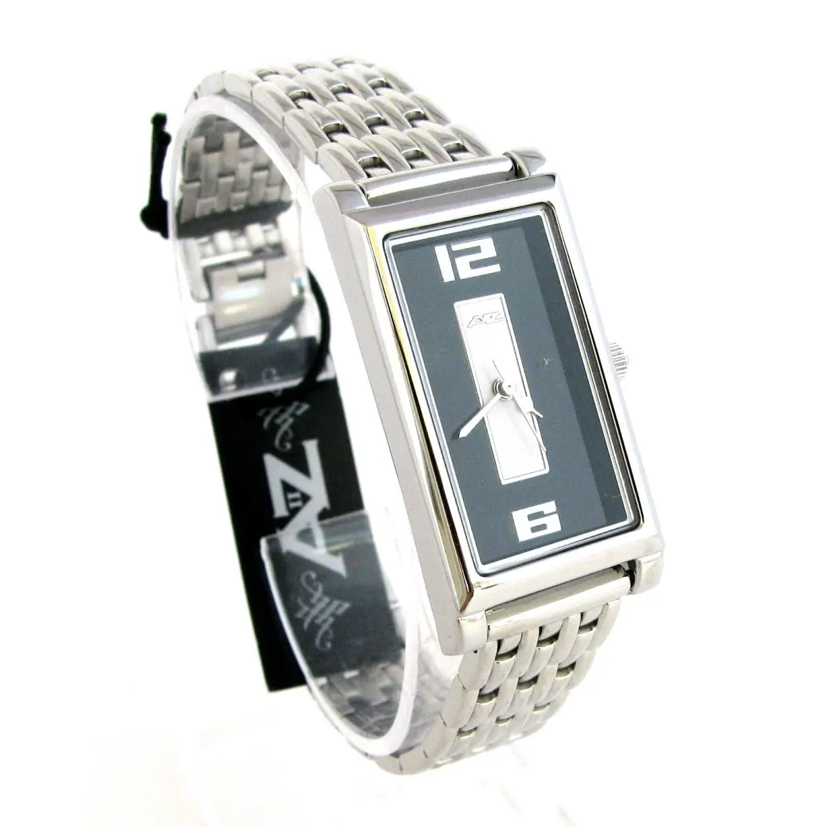 A II Z  Black White Dial Silver Tone Stainless Steel Band Watch -V0V702 by Timex