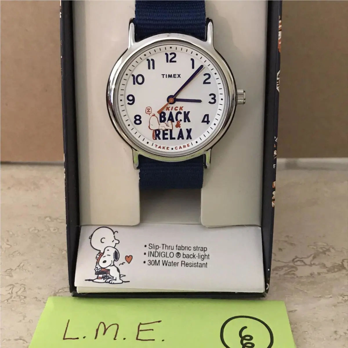 Timex Peanuts Snoopy Kick Back and Relax Weekender 38mm Watch W/ Backlight