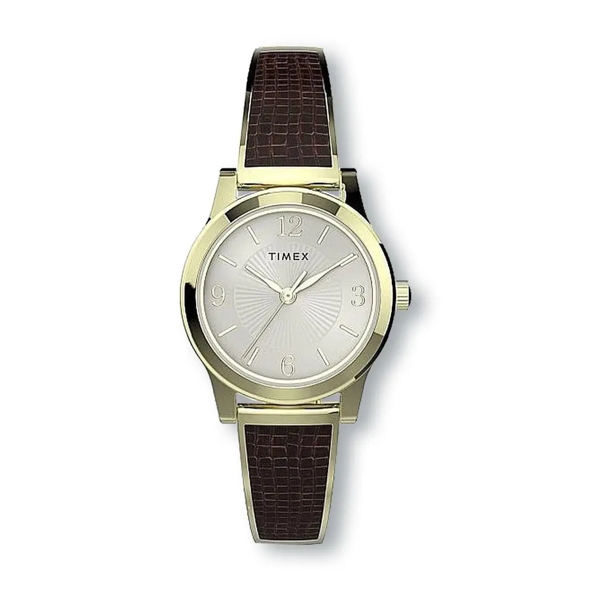 Timex TW2T31600 Main Street Classic Gold Tone Brown Stretch Watch