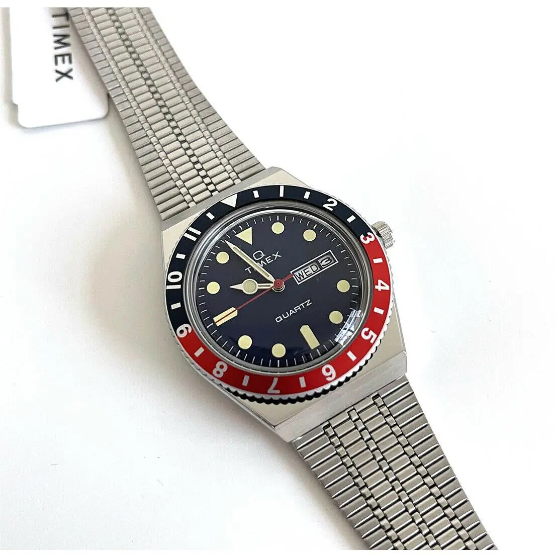 Q Reissue 38mm Stainless Steel Quartz Men`s Watch TW2T807007U New/// by Timex