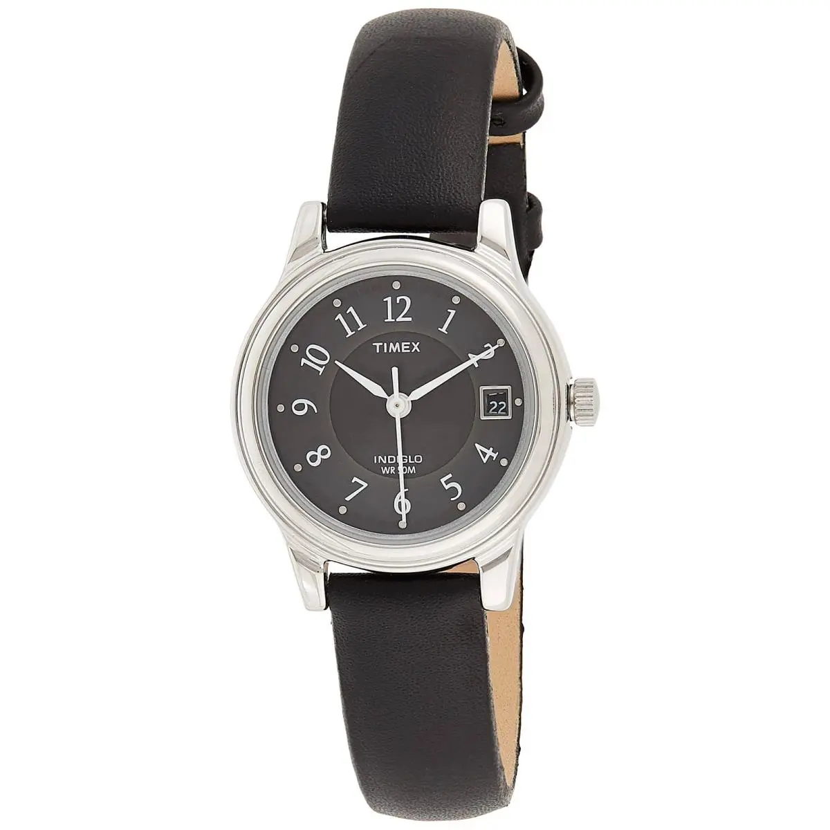 Timex T29291 Women`s Porter Street Black Leather Band Watch