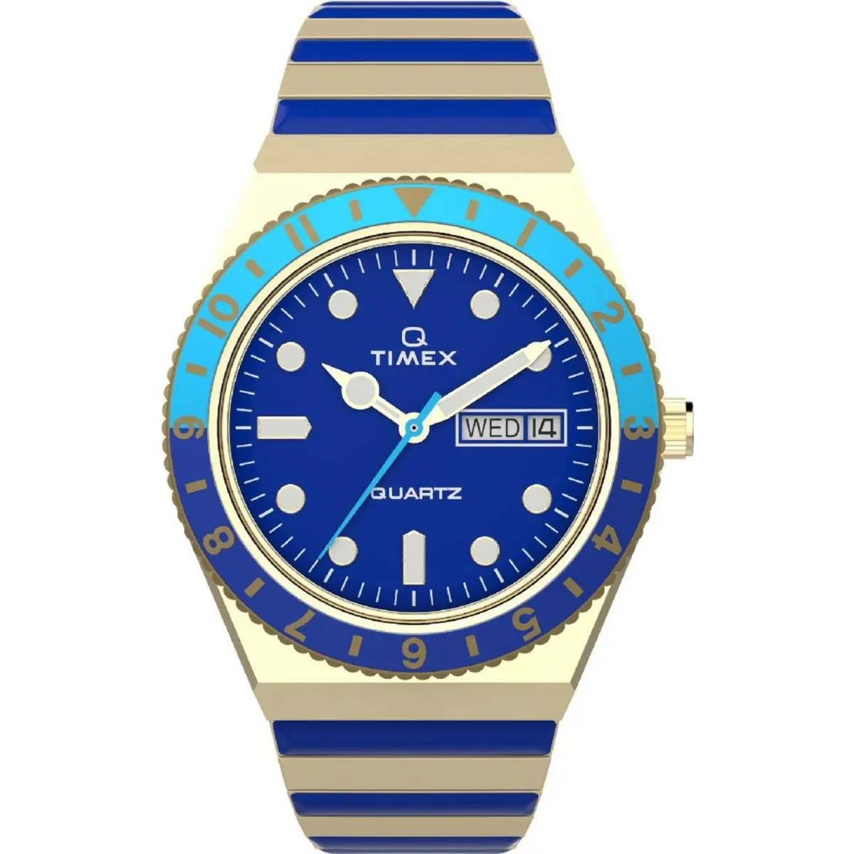 TW2V38500 Women`s Special Projects Blue and Gold Watch by Timex