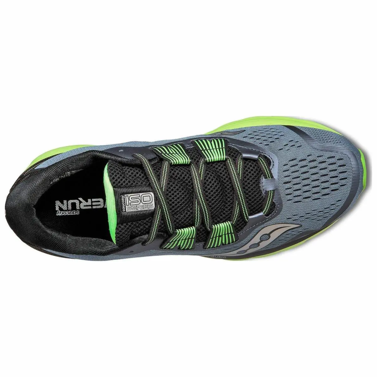 Saucony shoes - Grey/Black/Slime 6