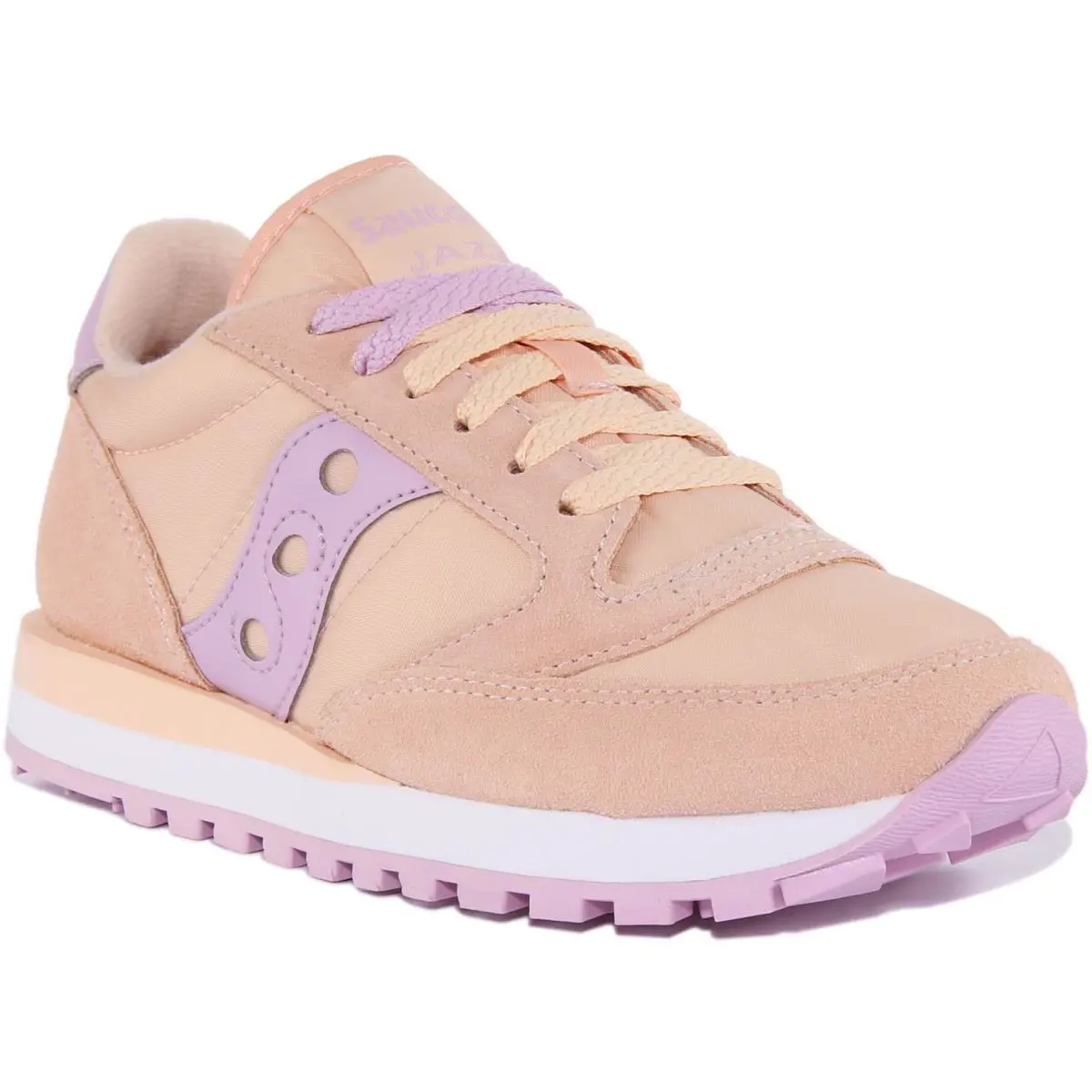Saucony Jazz Womens Lace Up 80s Retro Sneaker In Apricot Size US 5 - 10 - APRICOT