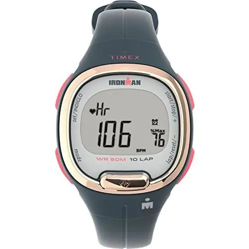 Timex TW5M48200 Ironman Women`s Digital Watch 33mm Case Dark Blue Resin Band