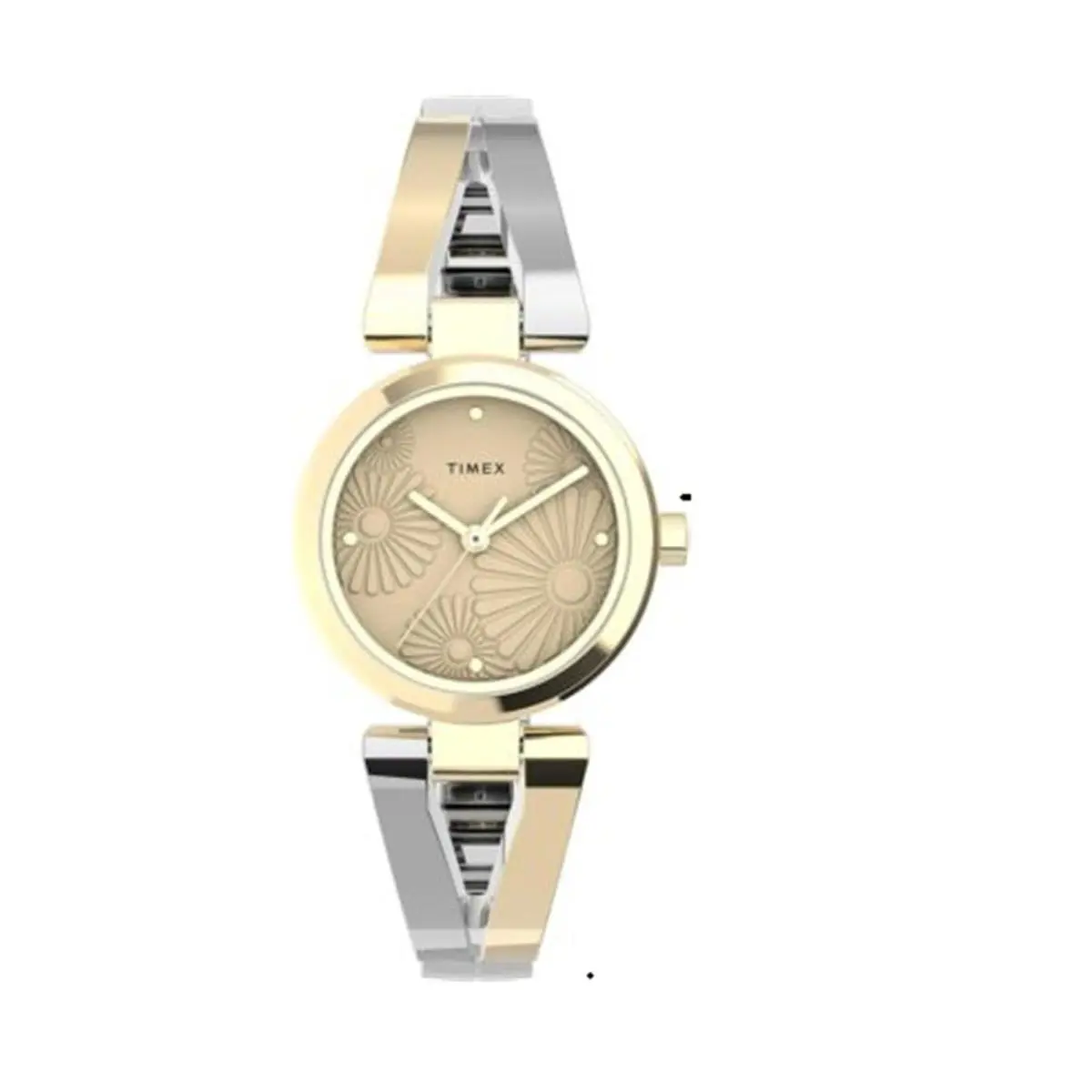 Timex TW2U80700 Women`s Fashion Stretch Bangle Floral 25mm Watch