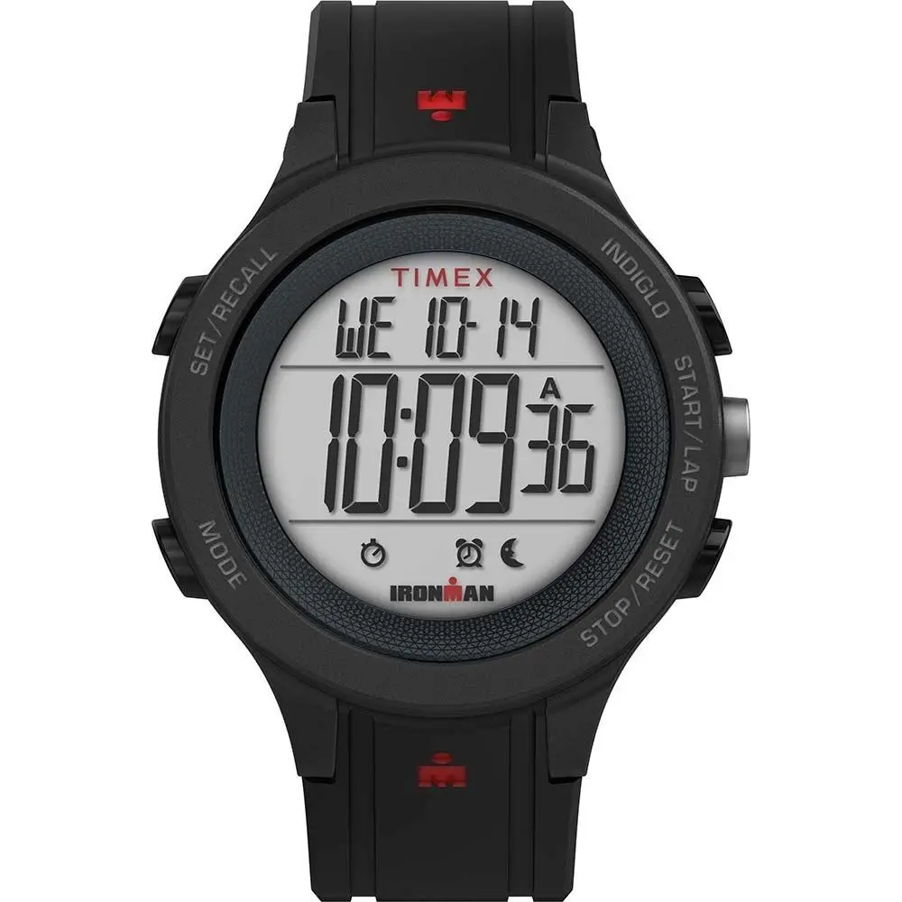Timex Ironman TW5M48900 Men`s Watch Durable Sport-focused Digital Display - Dial: Gray, Band: Gray, Bezel: Black