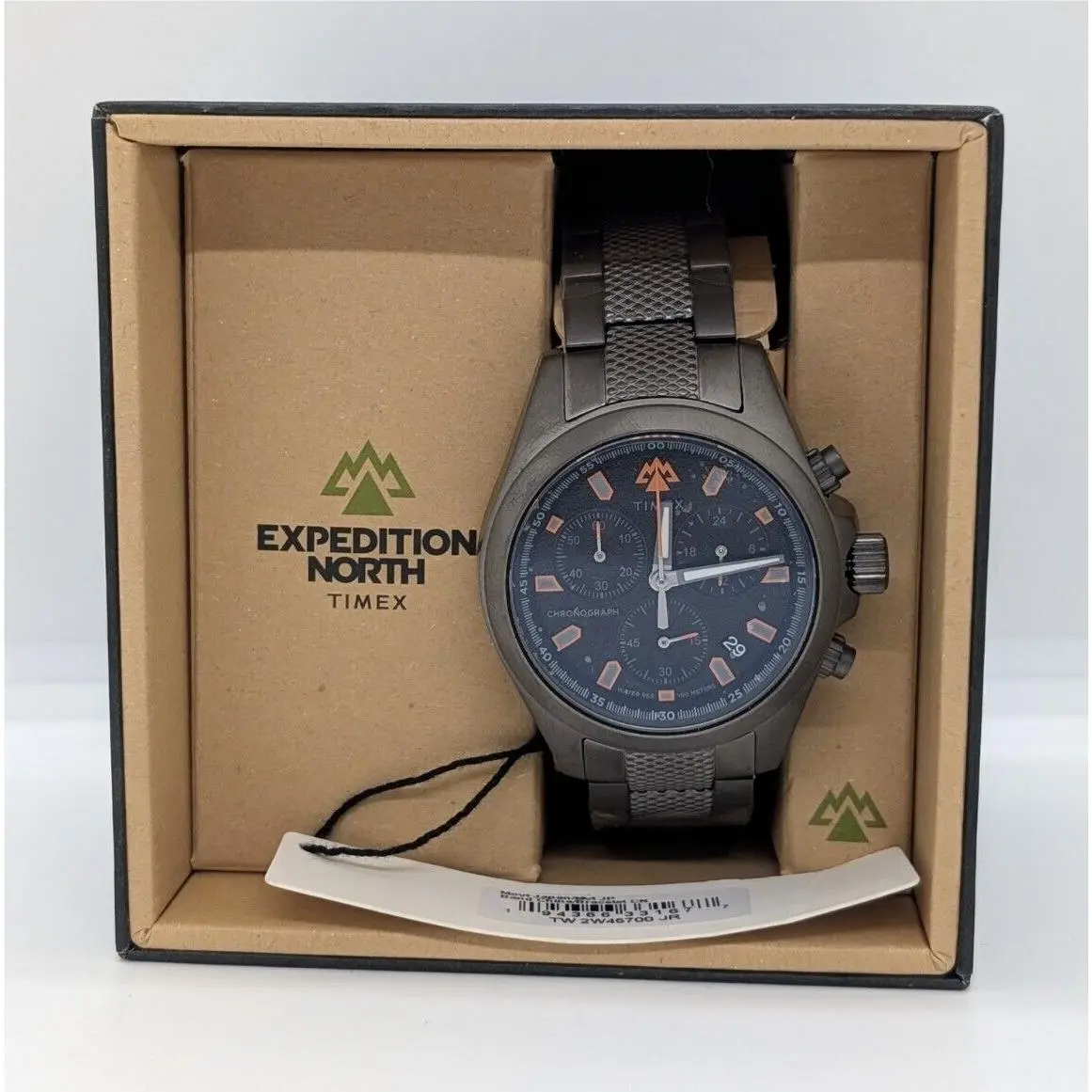 Timex TW2W45700JR Men`s Expedition North Field 43MM Watch - Dial: Black, Band: Gunmetal IP, Bezel: Gunmetal IP
