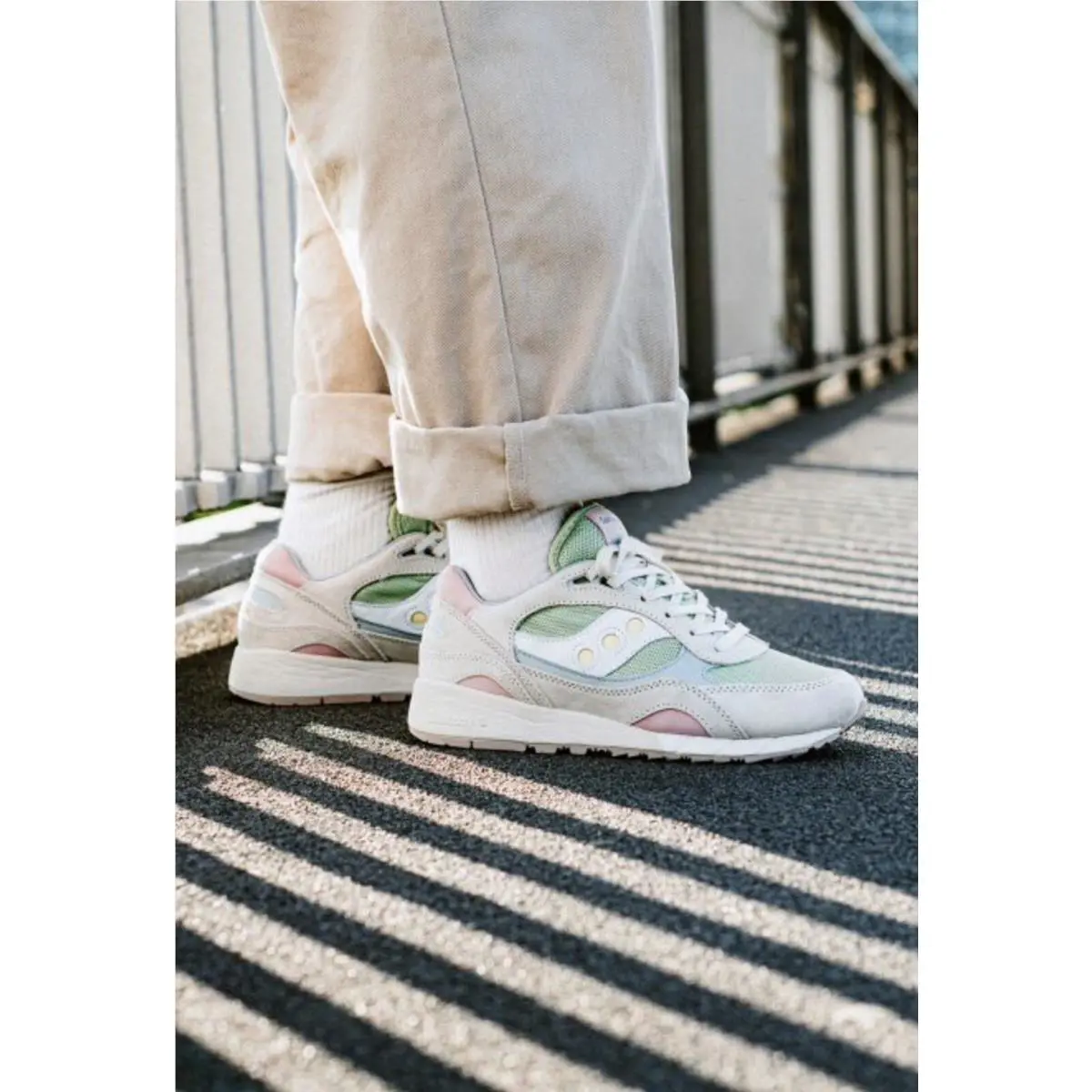 Saucony shoes - Saucony Shadow 6000 - Shadow - White/green 1