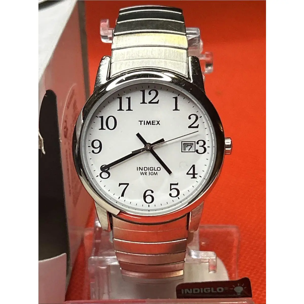 Timex 35mm Easy Reader T2H451 Wrist Watch For Men Stainless Steel Expansion - 