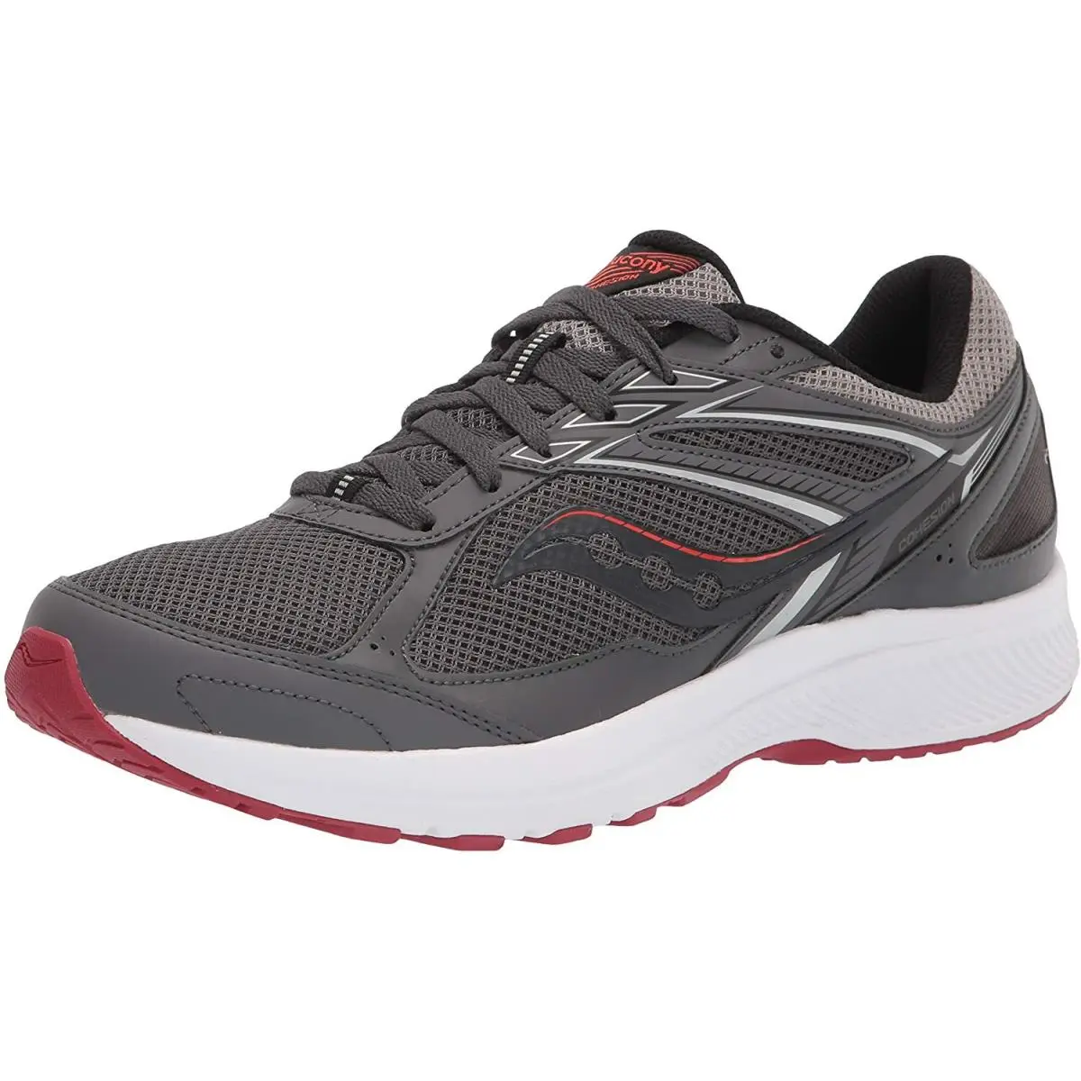 Saucony shoes - Charcoal/Red 5
