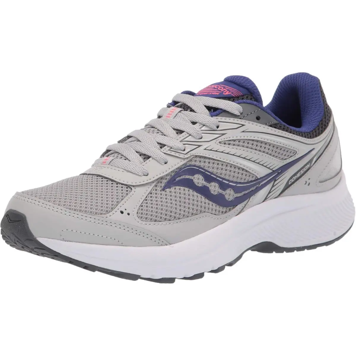 Saucony Women`s Cohesion 14 Running Shoes - Grey/Purple