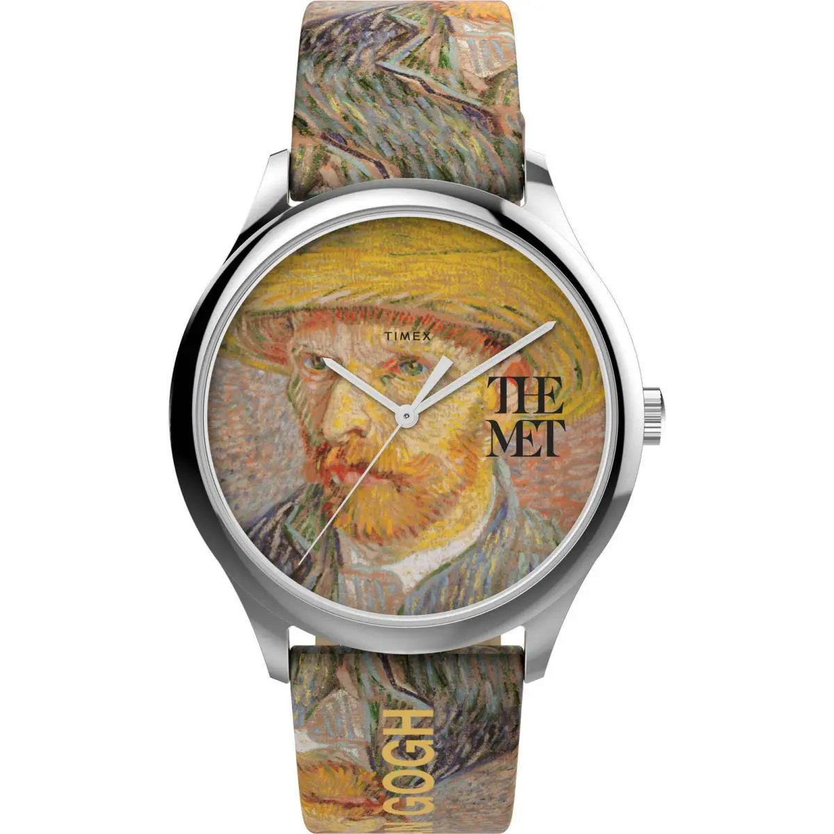 The Met Multicolor / Leather Multicolor Dial Wristwatch TW2W25100 by Timex
