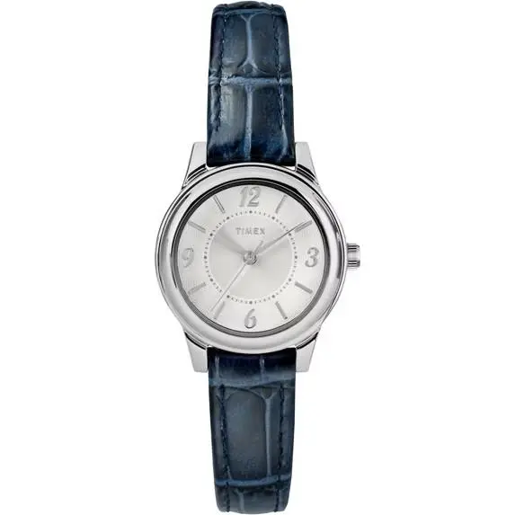 Women`s TW2R86000 Classic 26mm Blue/silver-tone Watch by Timex