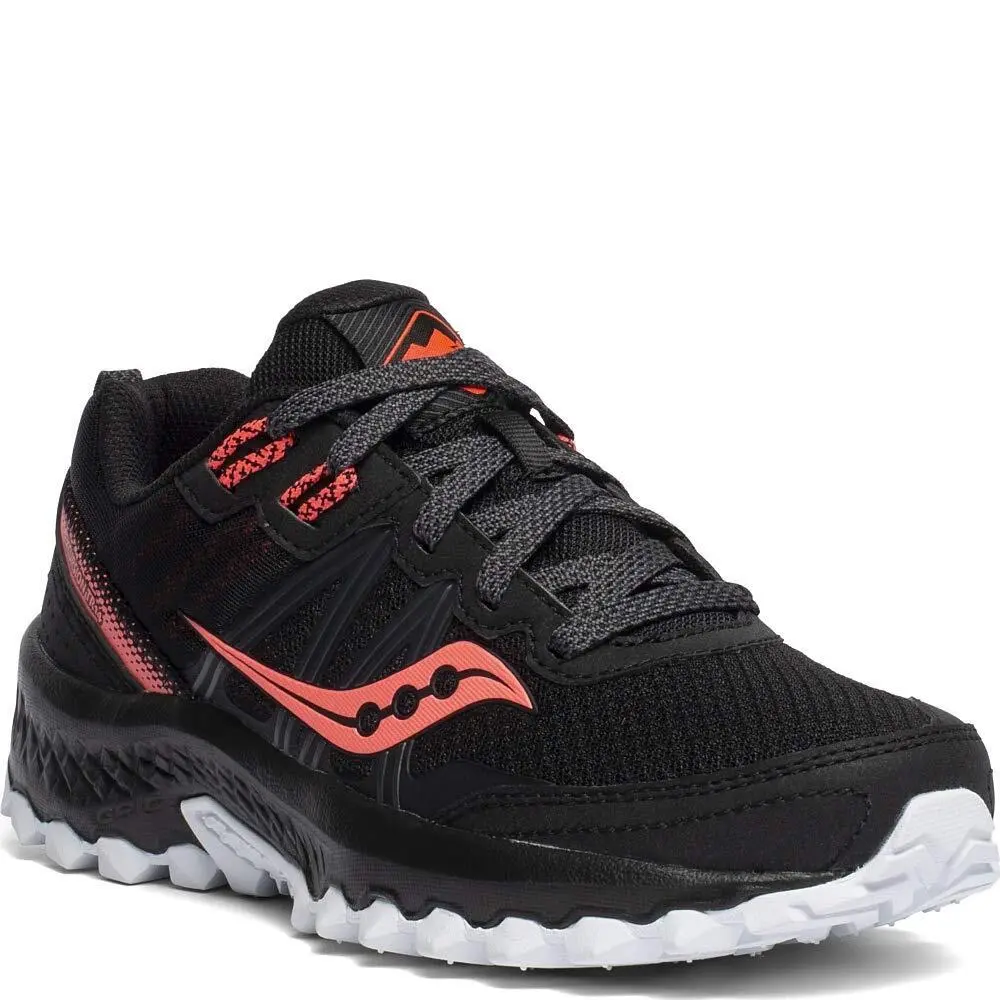 Saucony shoes - Charcoal/Coral 32