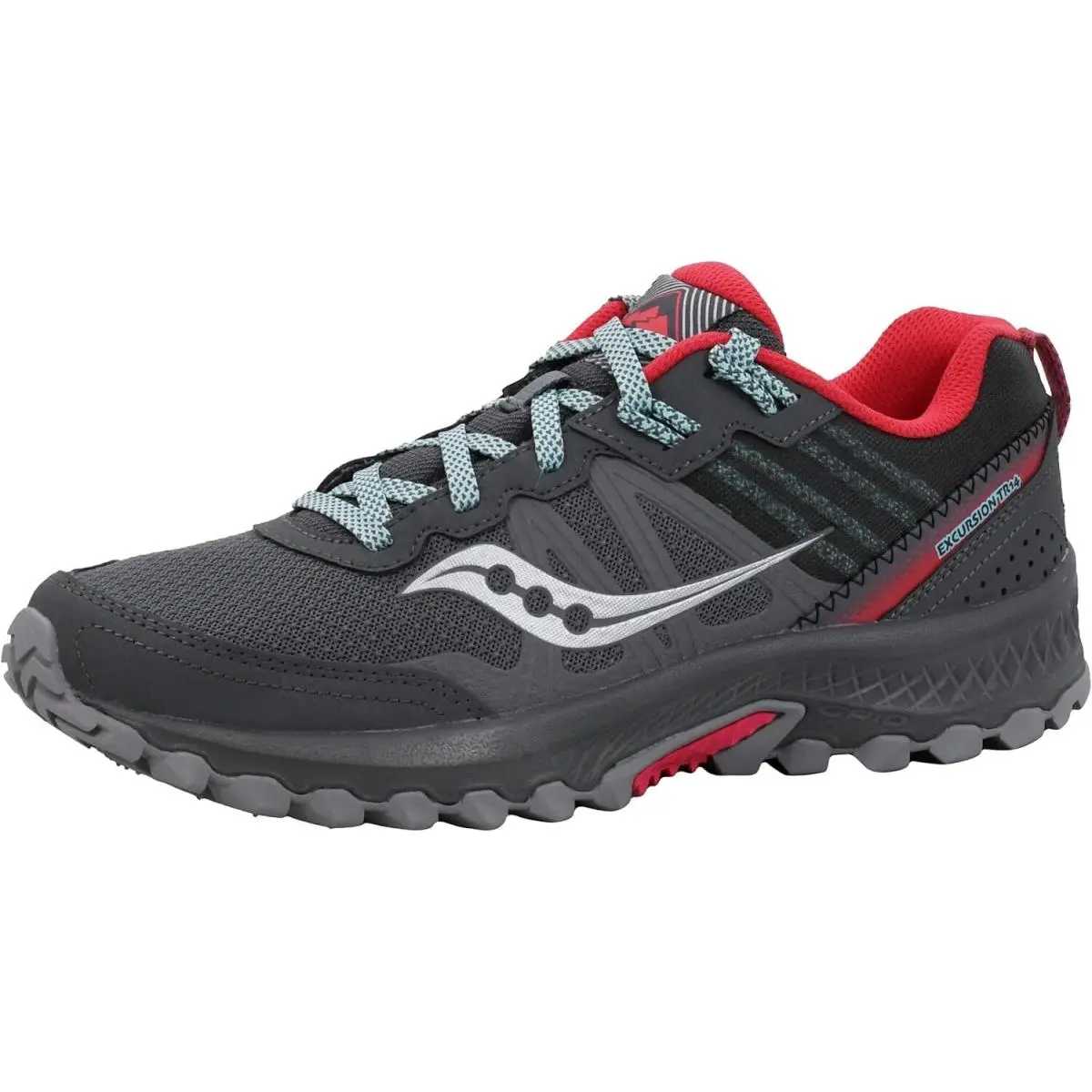 Saucony shoes - Charcoal/Coral 28