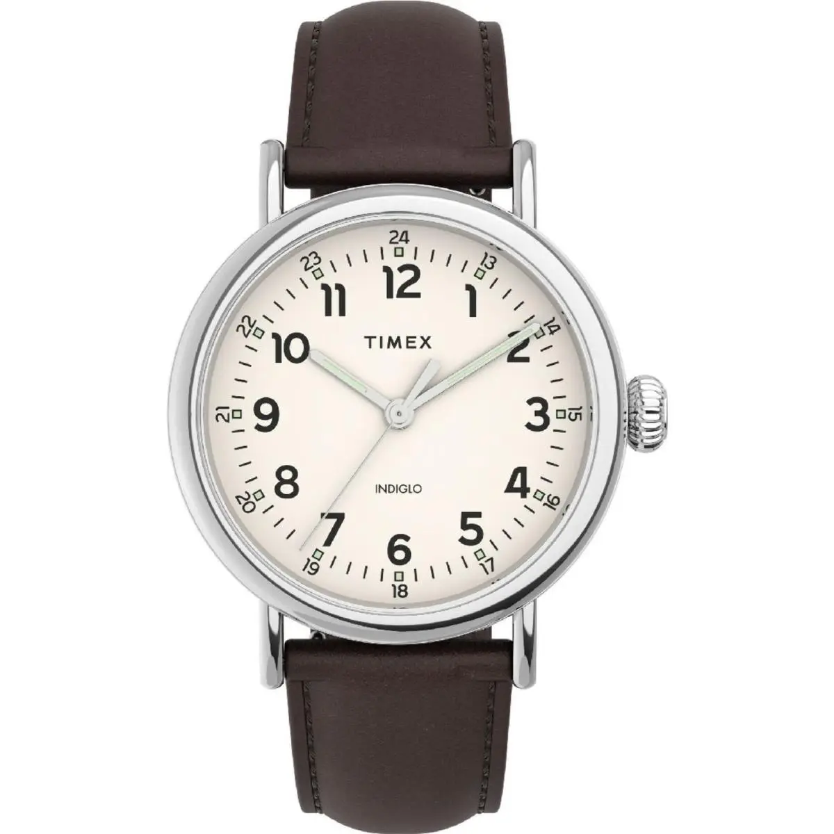 Timex TW2V27800 Men`s Standard 40mm Leather Strap Watch