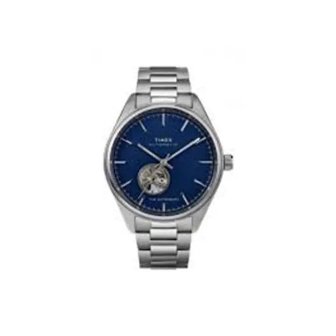 Timex Waterbury Automatic Traditional Mens Watch 42mm Blue/silver TW2U37800