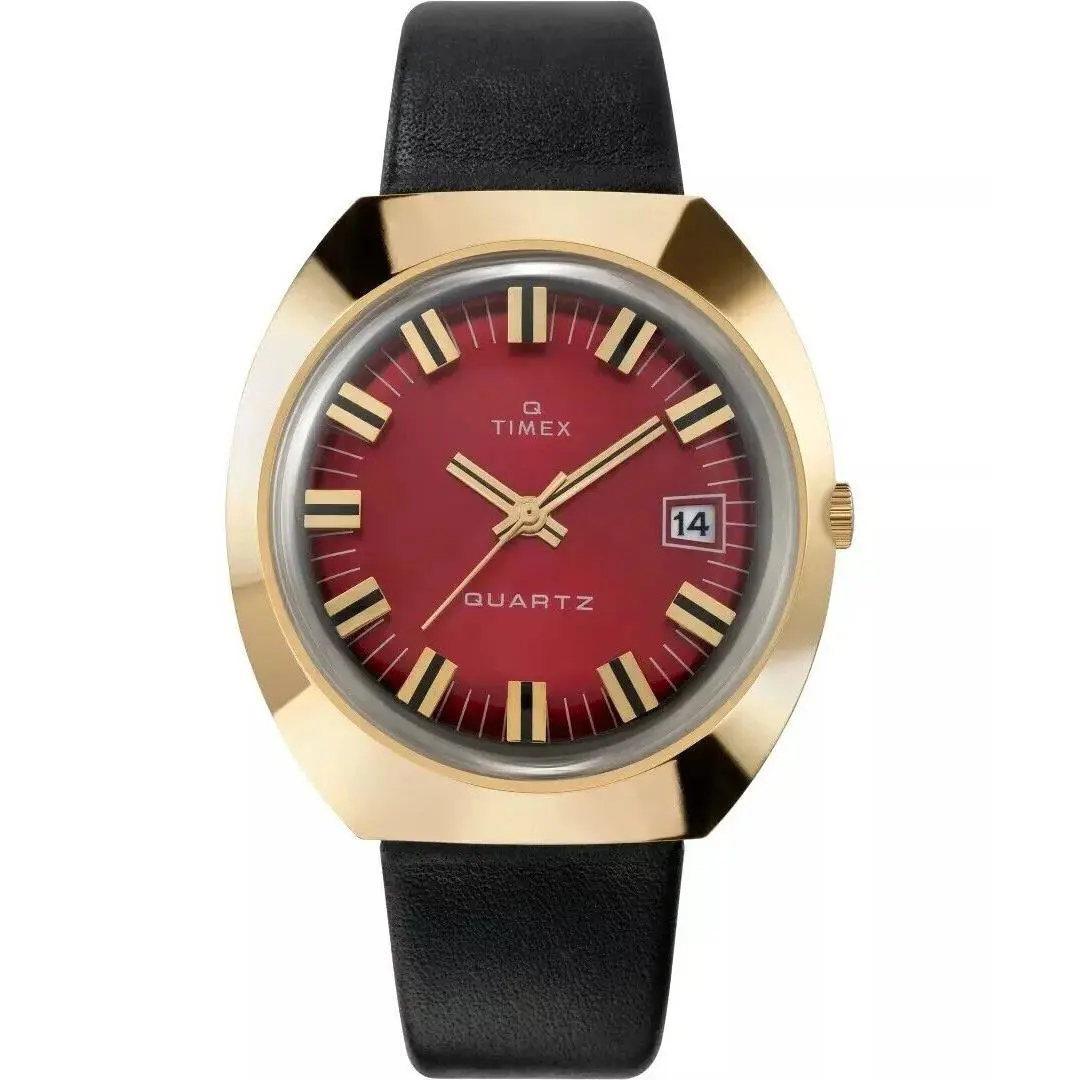 Q 1972 Reissue Quartz Burgundy Dial Men`s Watch TW2V25400 by Timex
