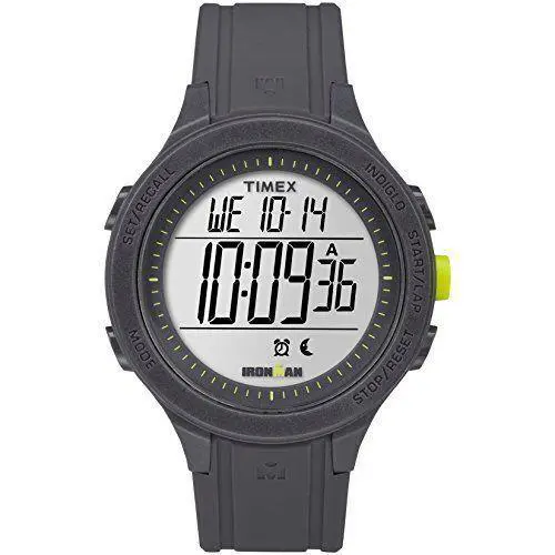 Timex TW5M14500 Men`s Ironman 30 Lap Resin Watch Alarm Digital Chrono - Dial: Digital, Band: Black
