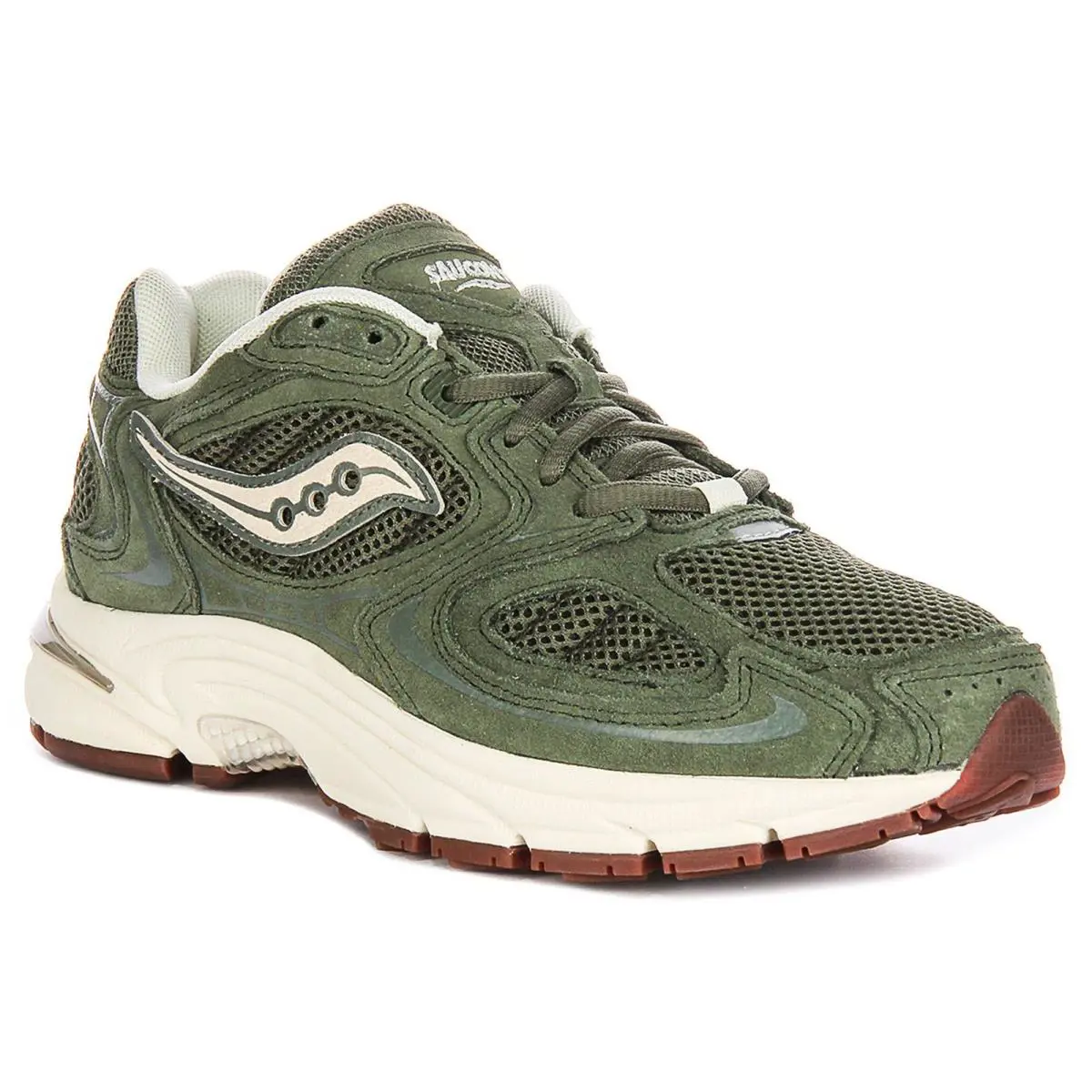 Saucony Grind Jazz Lace Up Eva Midsole Womens Sneakers In Olive White US 4 - 11 - OLIVEWHITE