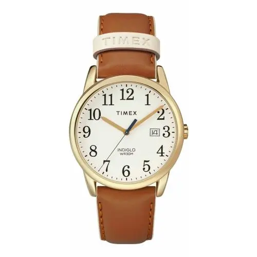 TW2R62700 Women`s Easy Reader Brown Leather Watch Indiglo Date by Timex