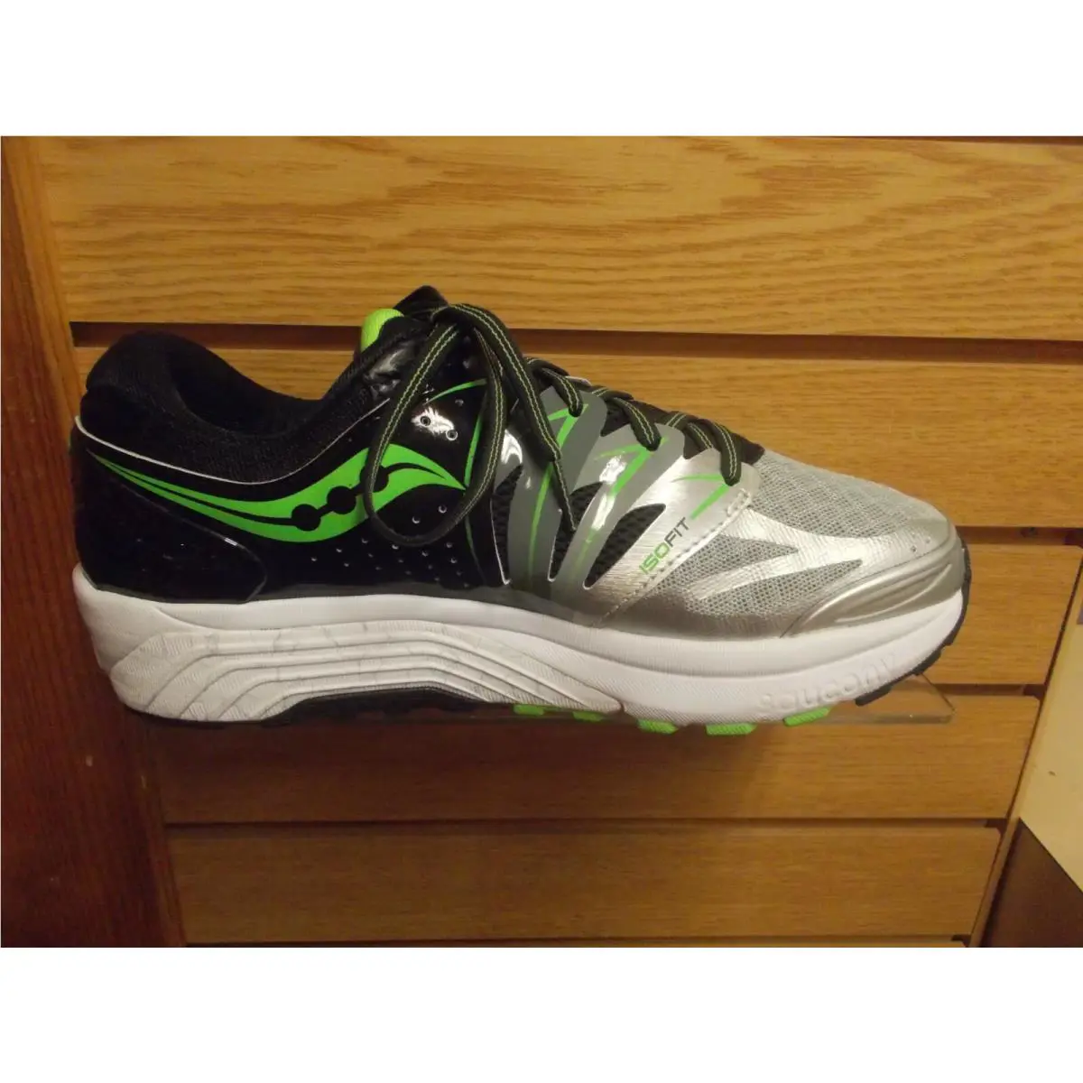 Saucony shoes - Saucony Hurricane - Hurricane - S20294-1 - GREY / BLACK / GREEN, Manufacturer: GREY / BLACK / GREEN 0