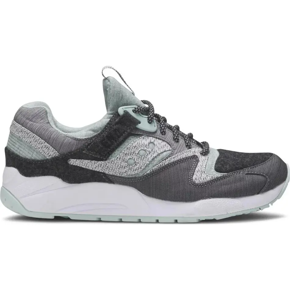 Saucony Grid 9000 x End White Noise S70231-1 Fashion Shoes - Grey