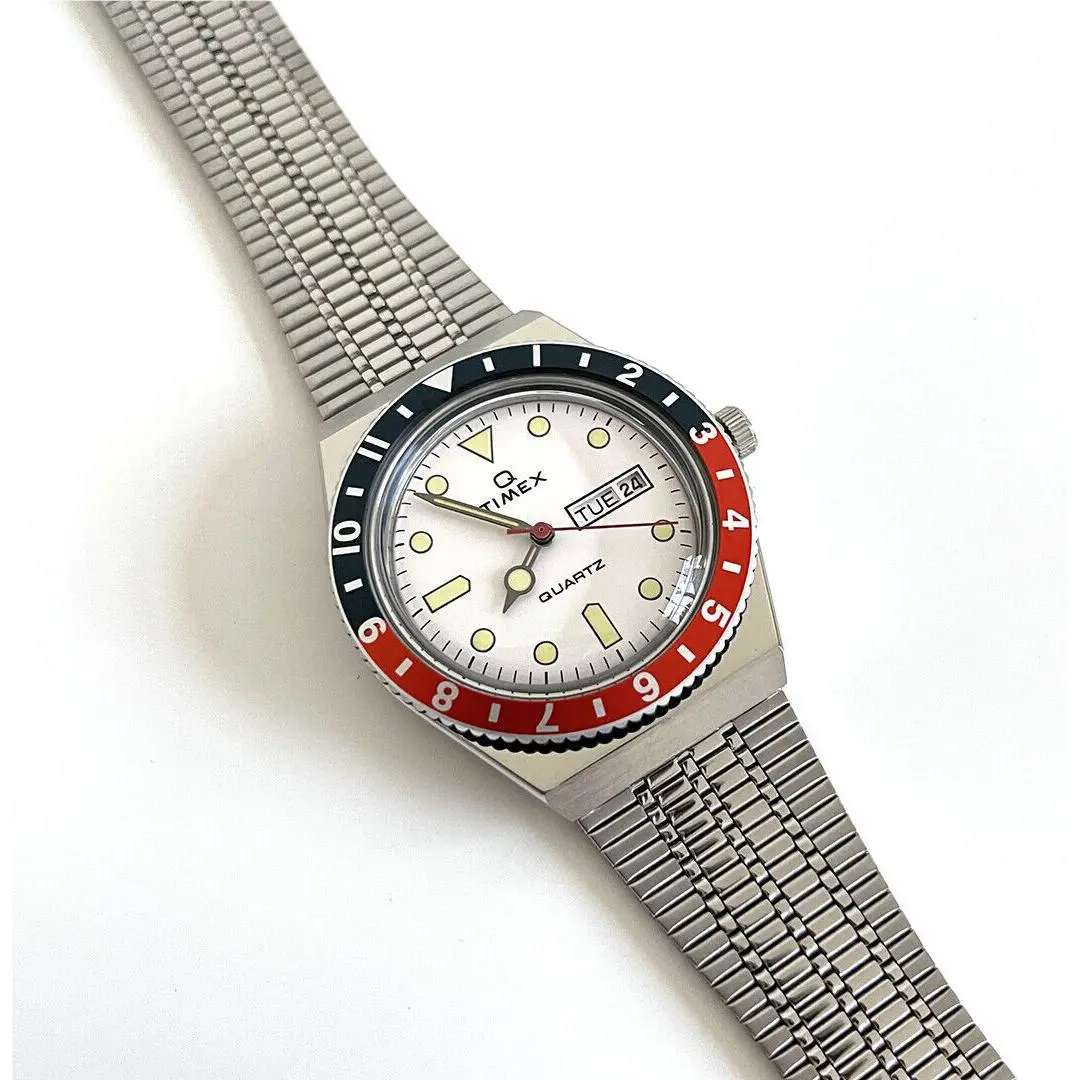 Q Reissue 38mm Stainless Steel Quartz Men`s Watch TW2U61200ZV New/// by Timex