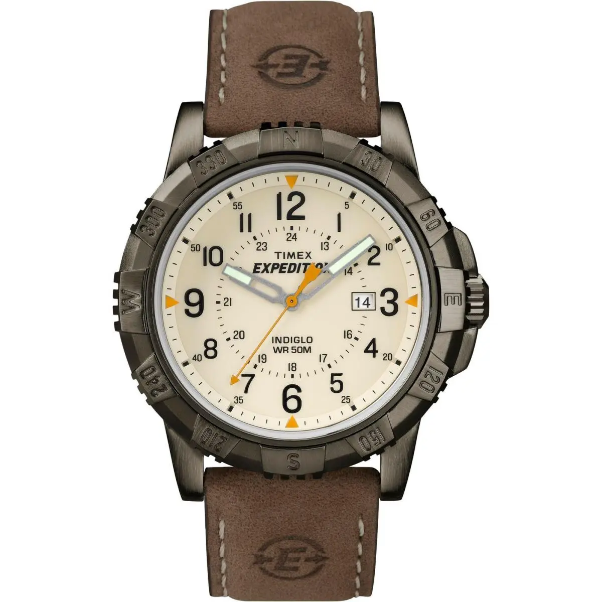 Timex Men`s T49990 Expedition Rugged Metal Brown/natural One Size Brown/gray