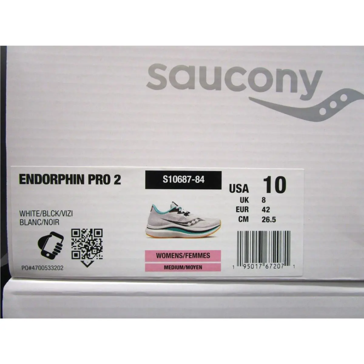 Saucony shoes - Saucony Endorphin 2 - Endorphin - S10687-84 - White/Black/Vizi 4
