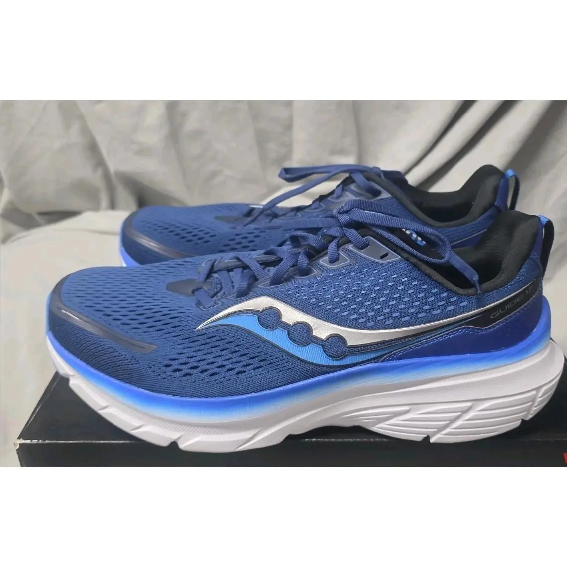 Saucony Guide 17 Running Shoe Navy Cobalt S20936-106 Men Size 12W