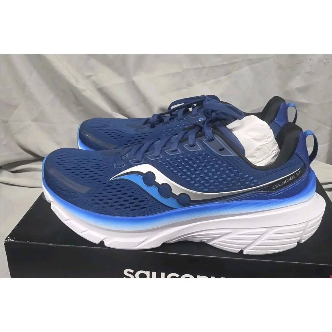 Saucony Guide 17 Running Shoe Navy Cobalt S20936-106 Men Size 9