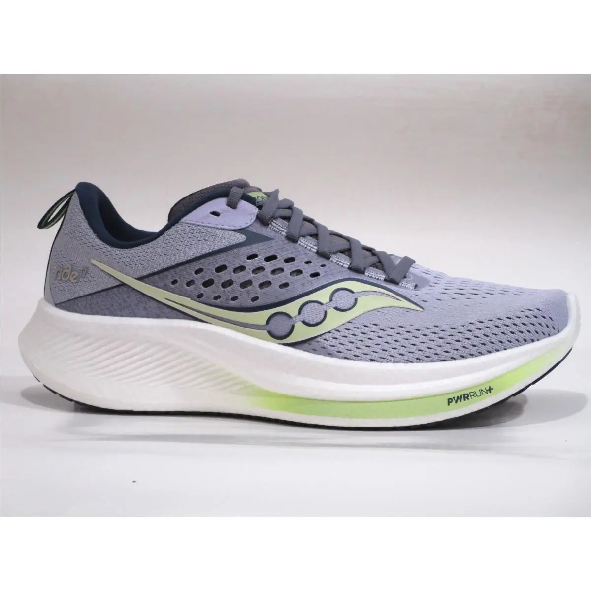 Saucony Women`s Ride 17 S10925-110 Running Shoes Iris/navy 11 Wide US