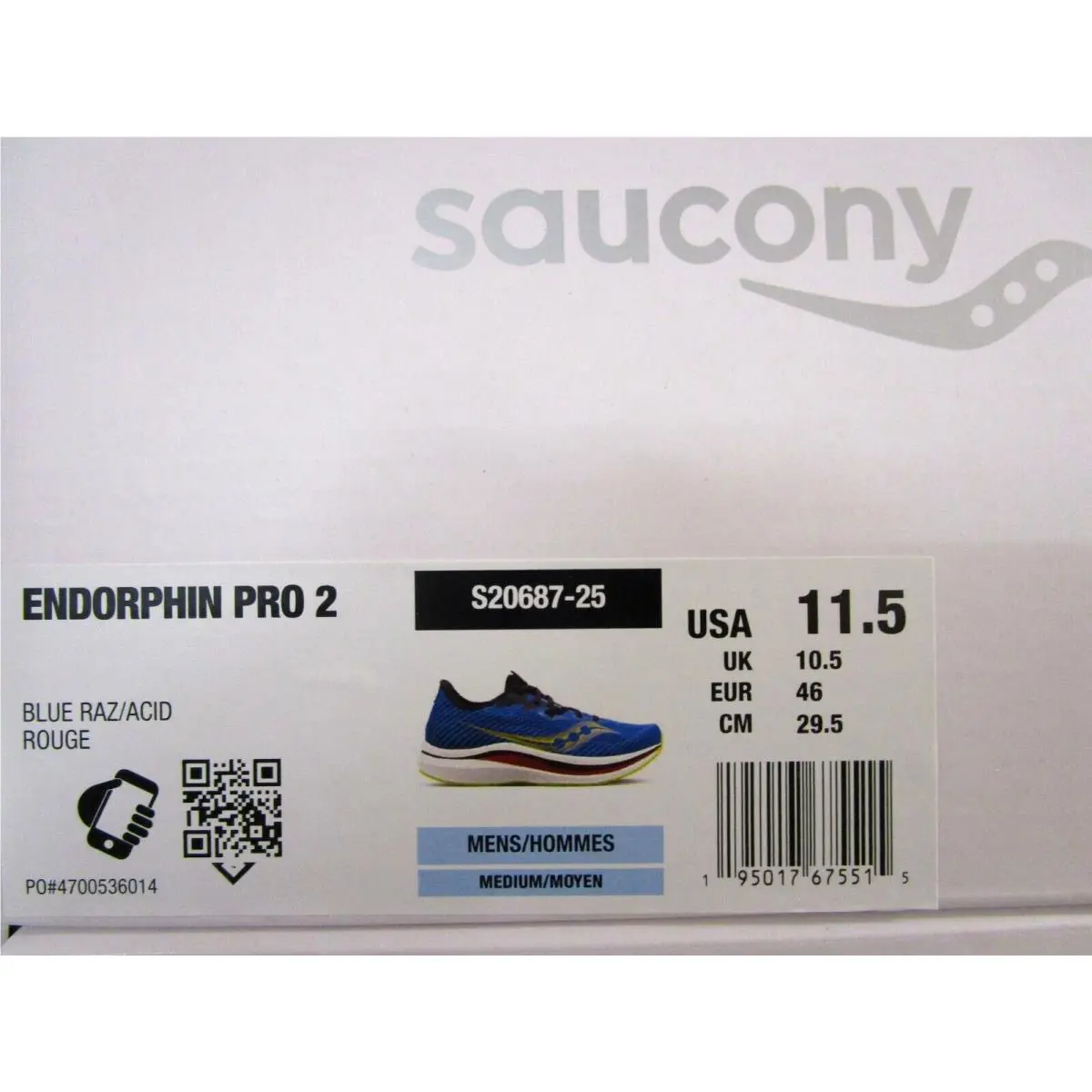Saucony shoes - Saucony Endorphin Pro - Endorphin Pro - S20687-25 - Blue Raz/Acid 3