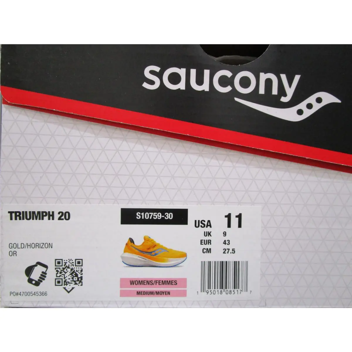 Saucony shoes - Saucony Triumph 20 - Triumph - S10759-30 - Gold/Horizon 4