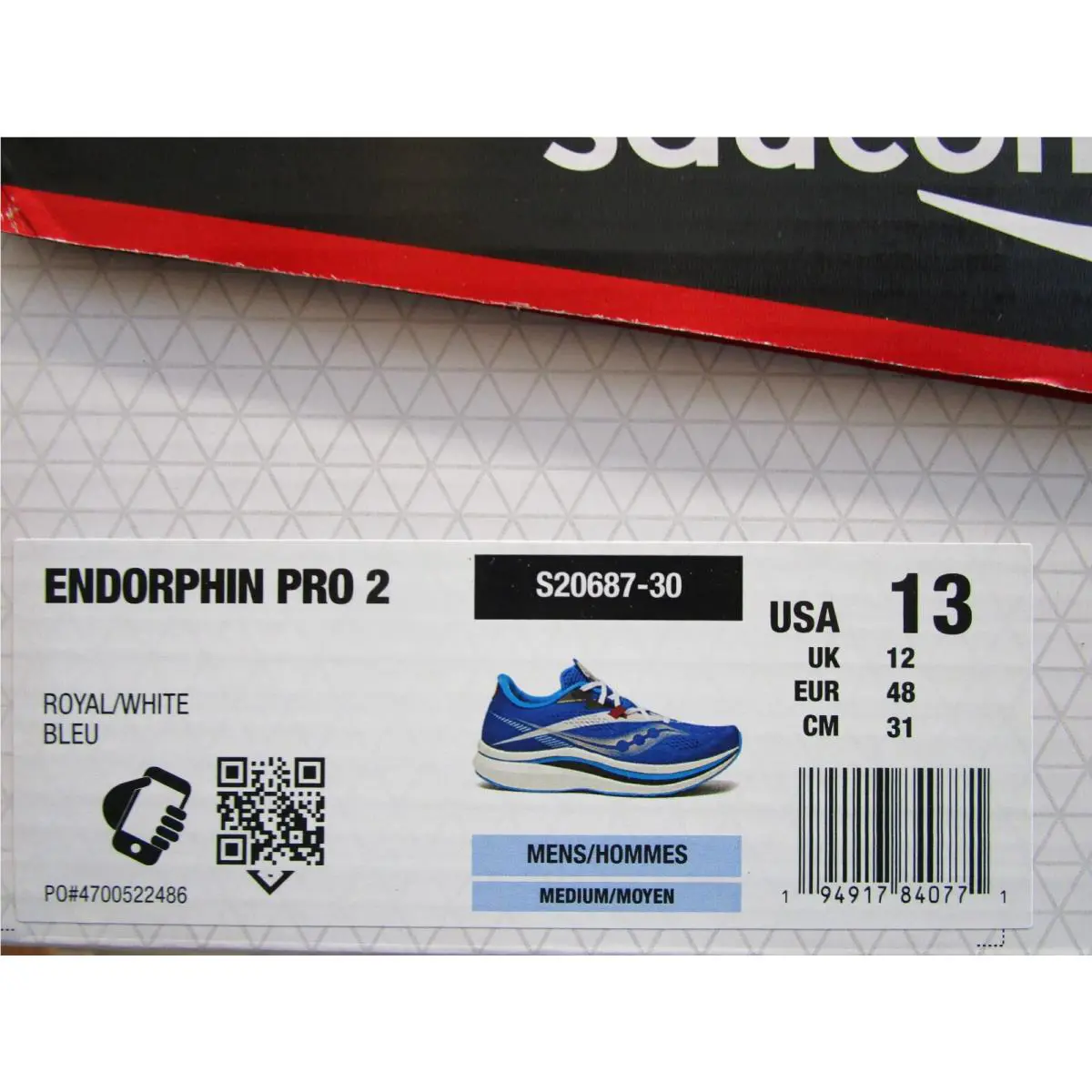 Saucony shoes - S2068730 - S20687-30 - Royal/White 4
