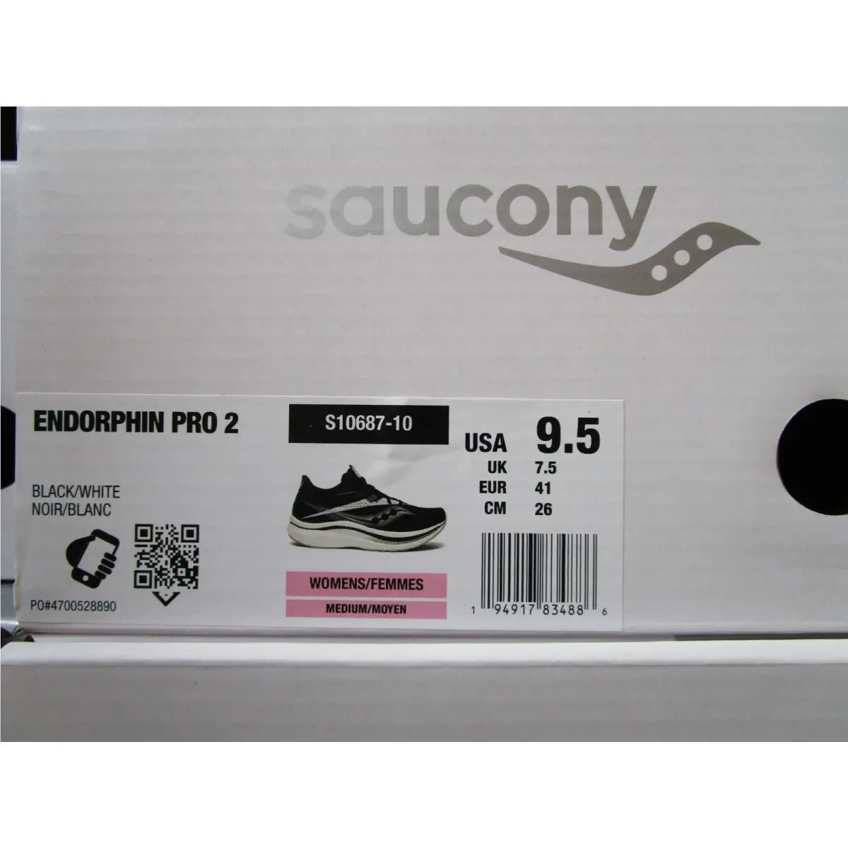 Saucony shoes - Saucony Endorphin Pro 2 - Endorphin Pro - S10687-10 - Black/White 4