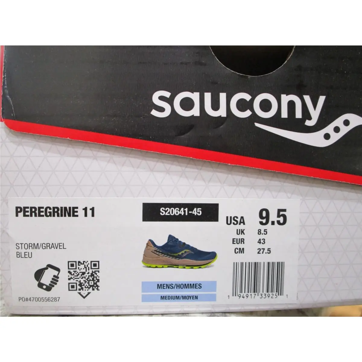 Saucony shoes - Saucony Peregrine 11 - Peregrine - S20641-45 - Storm/Gravel 4