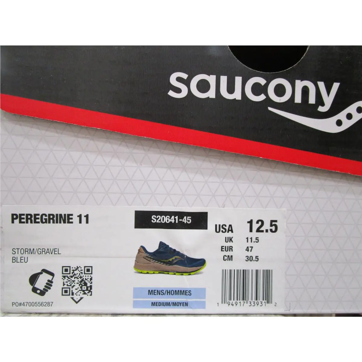 Saucony shoes - Saucony Peregrine 11 - Peregrine - S20641-45 - Storm/Gravel 4