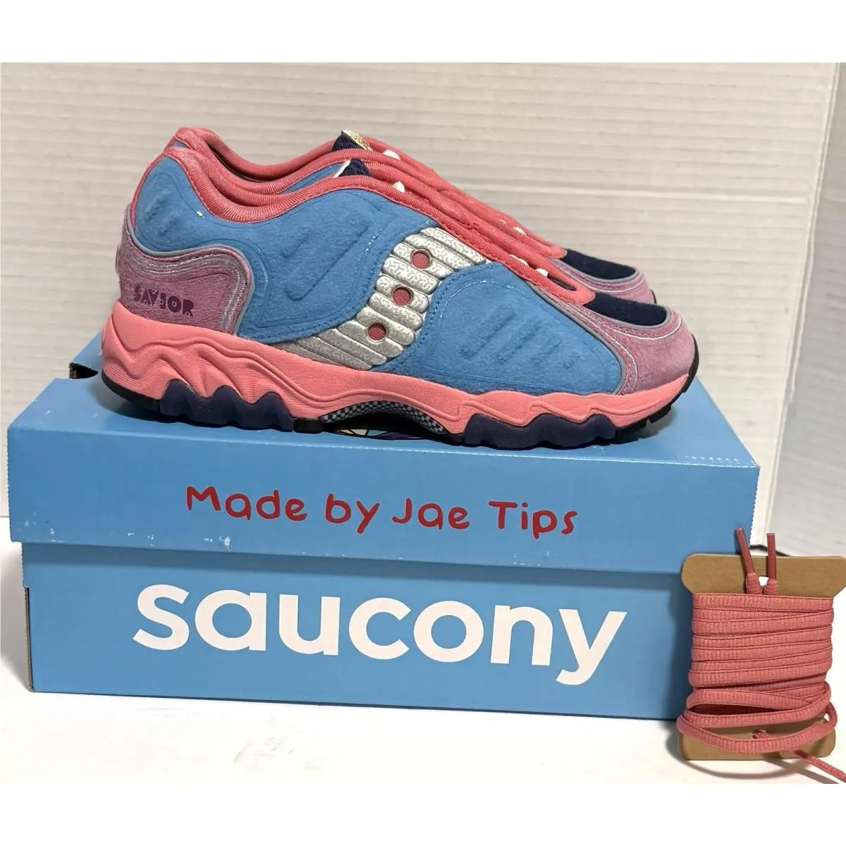 Saucony Jae Tips Matrix No Shoes In The House Splash / Orchid / Deadstock