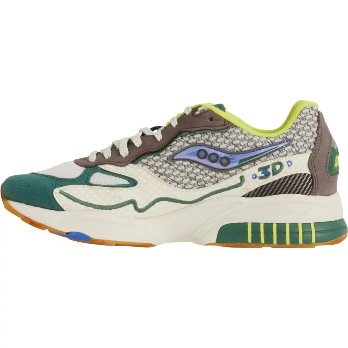 Saucony shoes - Saucony Bodega 3D Grid Hurricane - S70764-1 - Cream / Green (UPC: 195018685827) 0