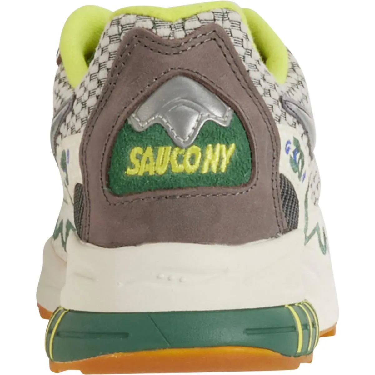 Saucony shoes - Saucony Bodega 3D Grid Hurricane - S70764-1 - Cream / Green (UPC: 195018685827) 2
