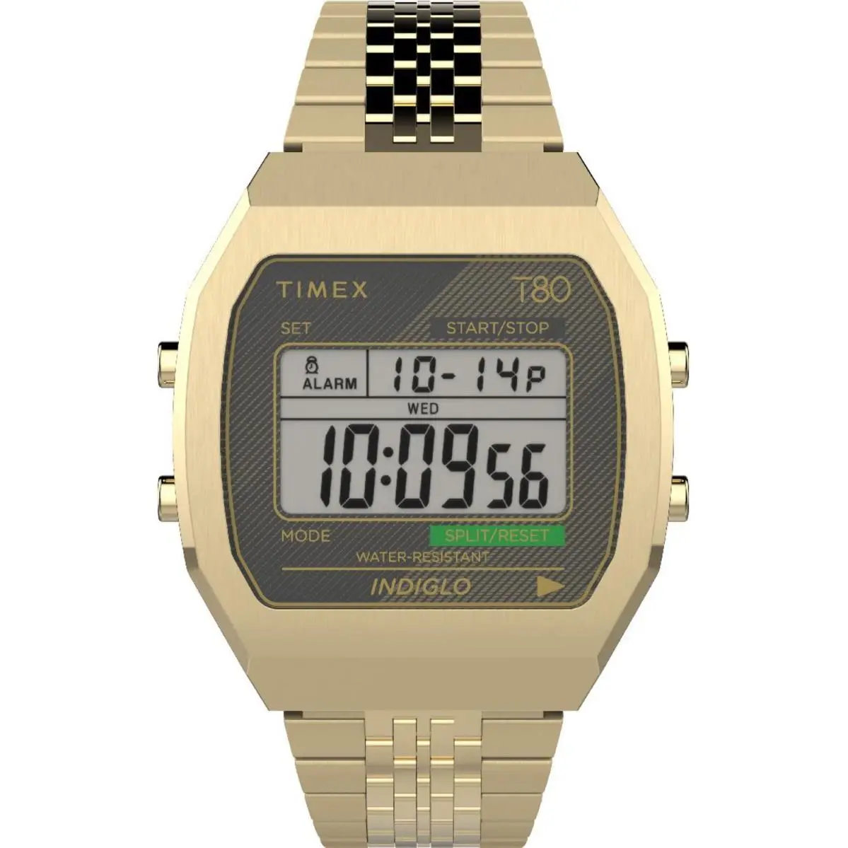 Timex TW2V74300 Men`s T80 Stainless Steel Gold Tone Digital Watch