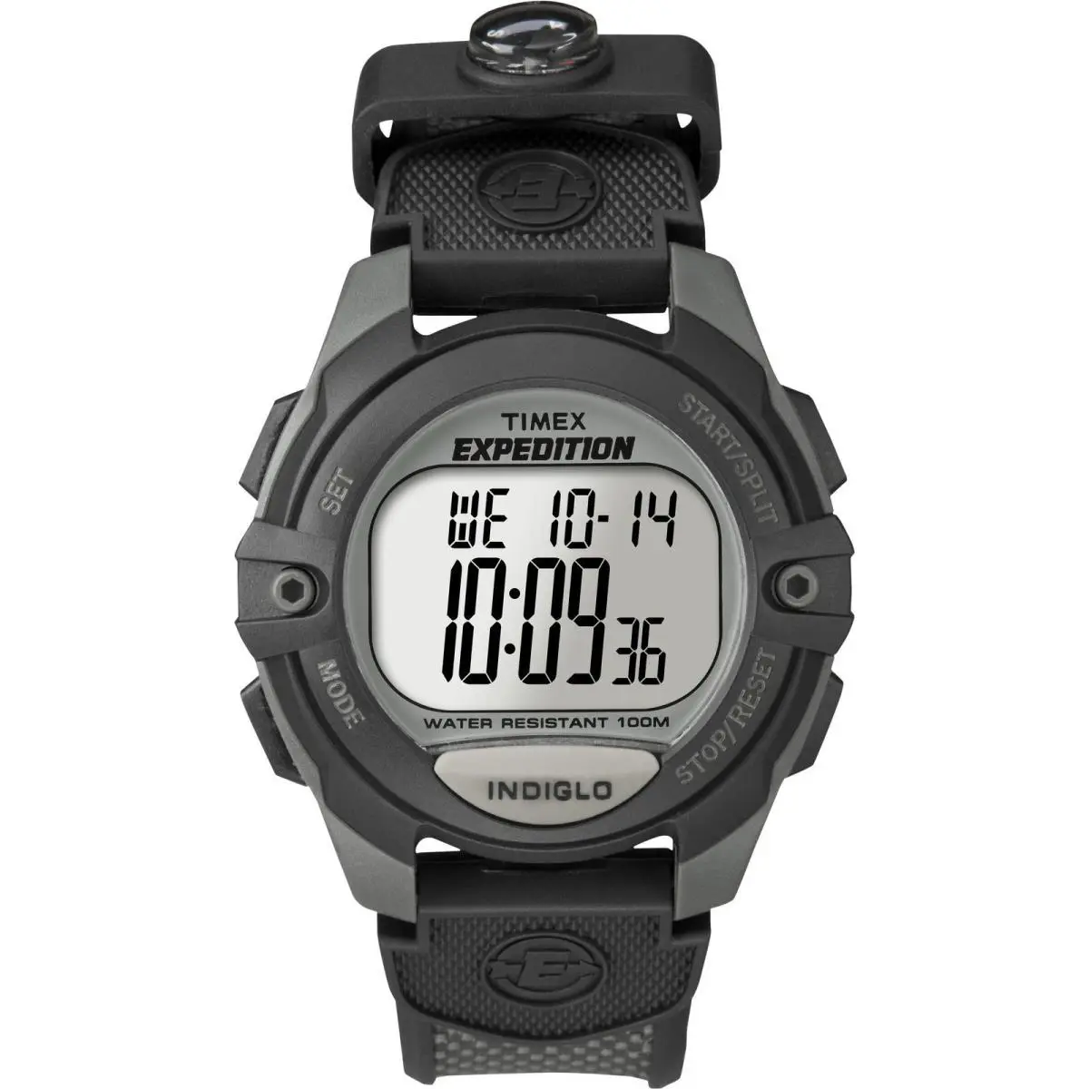 Timex T40941 Men`s Expedition Chronograph Digital Watch Indiglo Alarm - Band: Black