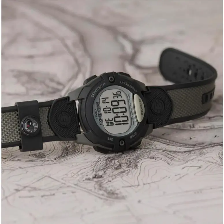 Timex Men Expedition Digital Cat 41mm Watch T40941 Wrist Chrono Alarm Timer