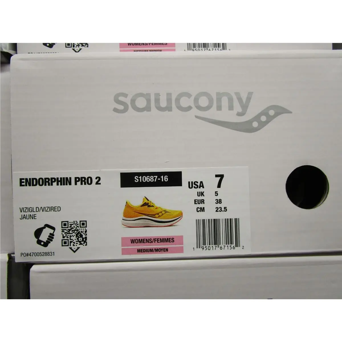 Saucony shoes - Saucony Endorphin Pro 2 - Endorphin Pro - S10687-16 - Vizigld/Vizired 3