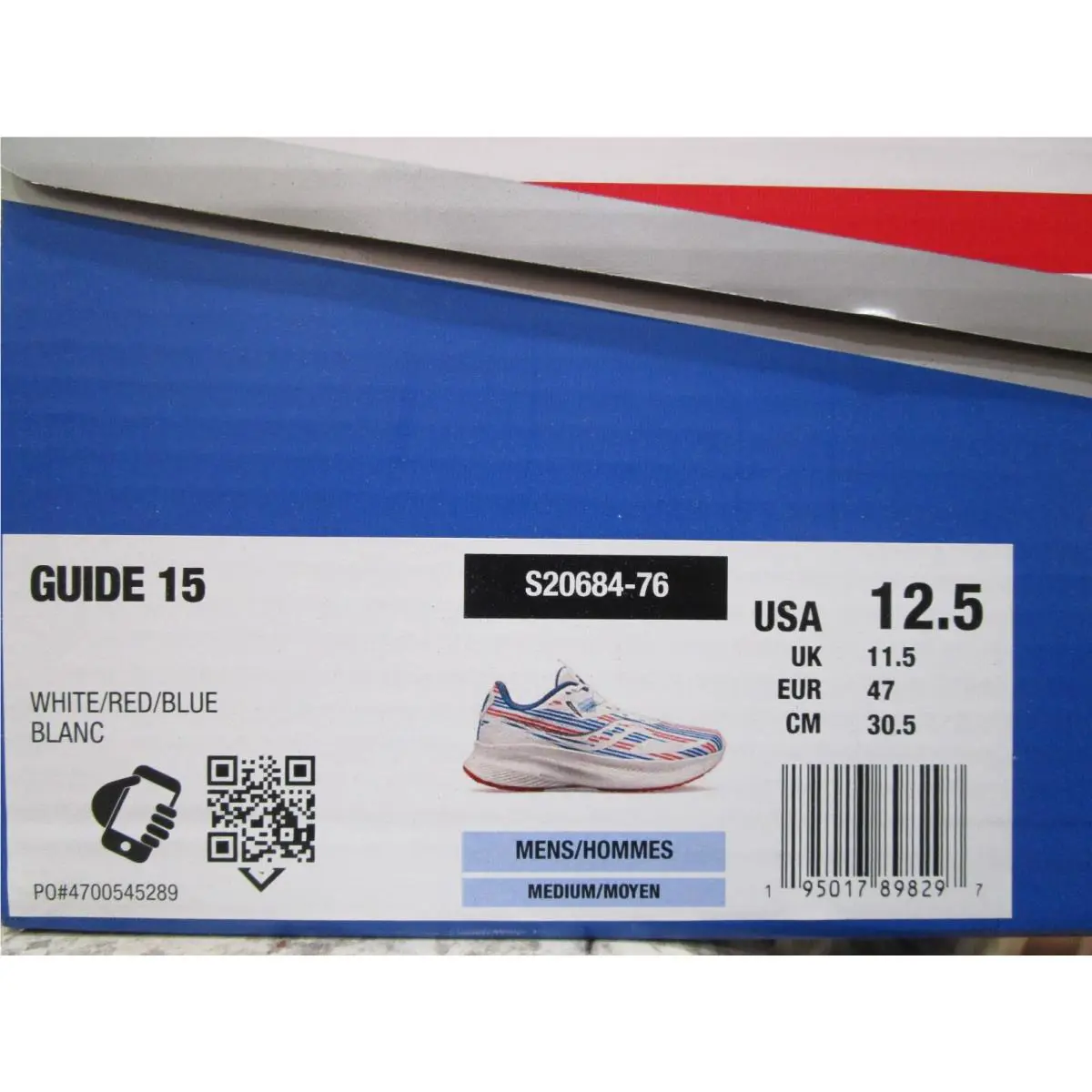 Saucony shoes - S2068476 - S20684-76 - White/Red/Blue 4