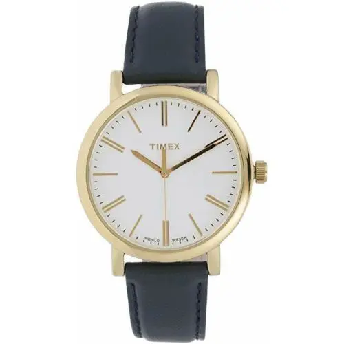 Timex TW2P63400 Originals Modern Women`s Watch Dark Blue Leather Watch
