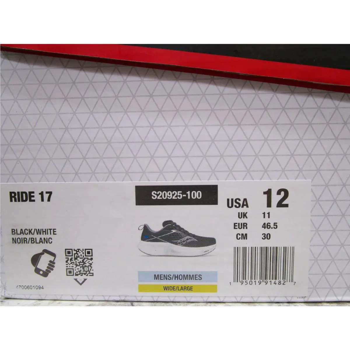 Saucony shoes - Saucony Ride 17 - Ride - S20925-100 - Black/White 4
